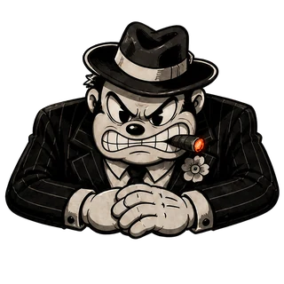 Furious, a transparent render of the gangster boss character