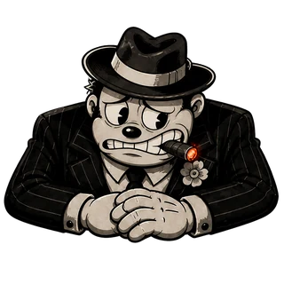 Guilty, a transparent render of the gangster boss character